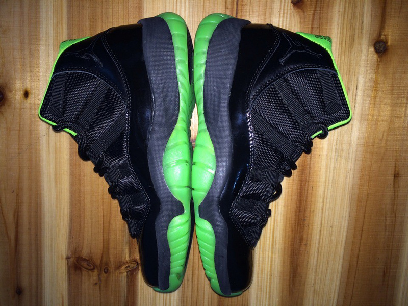 Air Jordan 11 Mens Shoes Aaa Black/Green Online